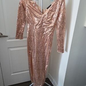 Elegant Sequin Evening Gown